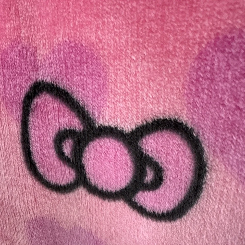 Sanrio Hello Kitty Silk Touch Throw Blanket 50x70 Pink New Heart Print  NW-90430